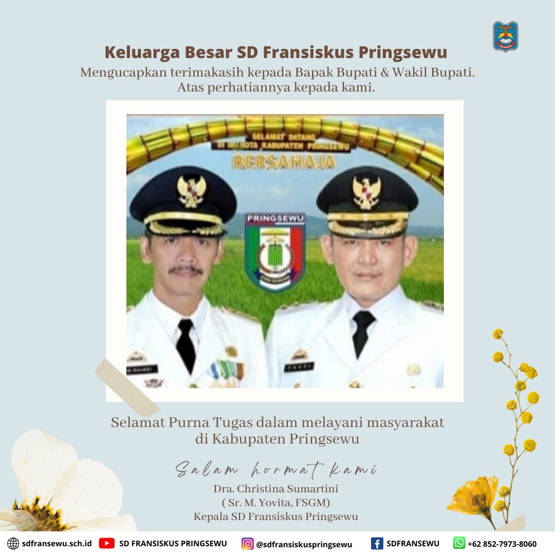 Purna Tugas Pengabdian Bapak Bupati Pringsewu H. Sujadi Sadad dan Bapak Wakil Bupati Pringsewu Dr. Hi. Fauzi, S.E.,M.Kom.,Akt