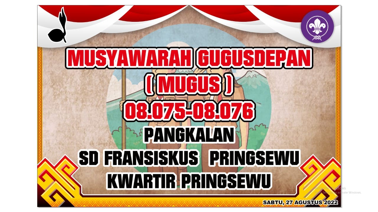 MUSYAWARAH GUGUSDEPAN (MUGUS) 08.075-08.076 PANGKALAN SD FRANSISKUS PRINGSEWU